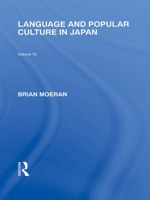 cover image of Language and Popular Culture in Japan